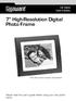 7 High-Resolution Digital Photo Frame