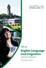 MLitt. English Language and Linguistics School of Arts and Humanities. http://stir.ac.uk/iw