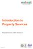 Introduction to Property Services Property Services 2016 Version 2.7