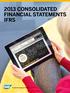2013 Consolidated Financial Statements