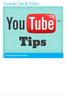 Youtube Tips & Tricks! YouTube Tips and Tricks