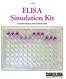 21-1248. ELISA Simulation Kit TEACHER S MANUAL WITH STUDENT GUIDE