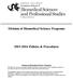 Division of Biomedical Science Programs. 2015-2016 Policies & Procedures
