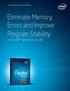 Eliminate Memory Errors and Improve Program Stability