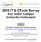 2010 IT & CTools Survey Ann Arbor Campus Instructor Instrument