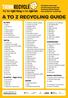 A TO Z RECYCLING GUIDE