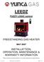 LEEDZ. FUZZY LOGIC control FREESTANDING GAS HEATER MAY 2007 INSTALLATTION, OPERATION, MAINTENANCE & WARRANTY INFORMATION