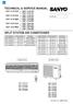 TECHNICAL & SERVICE MANUAL SPLIT SYSTEM AIR CONDITIONER + SAP C181MA + SAP C181GA + SAP C181BA + SAP C241MA + SAP C241BA FILE NO.