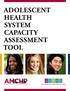 ADOLESCENT HEALTH SYSTEM CAPACITY ASSESSMENT TOOL