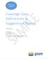 Coverage Gaps, Deficiencies & Suggestions Report
