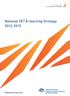 National VET E-learning Strategy 2012-2015
