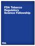 FDA Tobacco Regulatory Science Fellowship