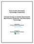 Rural Health Information Technology Cooperative. Clinician Survey on Quality Improvement, Best Practice Guidelines, and Information Technology