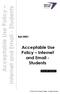 Acceptable Use Policy Internet and Email - Students