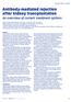 Antibody-mediated rejection after kidney transplantation