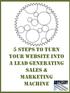 5 STEPS TO TURN YOUR WEBSITE INTO A LEAD GENERATING SALES & MARKETING MACHINE
