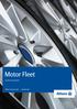 Motor Fleet. Summary & Proposal