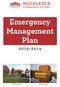 Emergency Management Plan 2 0 1 3-2 0 1 4