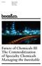 Future of Chemicals III The Commoditization of Specialty Chemicals Managing the Inevitable