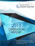 FRANKLIN COUNTY DATA CENTER 2015 OPERATIONS REPORT