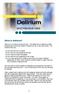 Why does delirium develop?