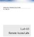 WIRELESS TRAINING SOLUTIONS. by vlogic, Inc. L a b 0.3 Remote Access Labs