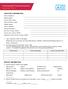 Contaminated Products Insurance Application Form
