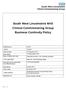 South West Lincolnshire NHS Clinical Commissioning Group Business Continuity Policy