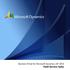 Business Portal for Microsoft Dynamics GP 2010. Field Service Suite