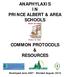 ANAPHYLAXIS IN PRINCE ALBERT & AREA SCHOOLS COMMON PROTOCOLS & RESOURCES