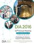 DIA 2016. 52NDAnnual Meeting. Marketing & Industry Support Opportunities PHILADELPHIA, PA JUNE 26-30, 2016
