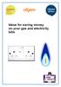 Ideas for saving money on your gas and electricity bills