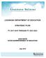 LOUISIANA DEPARTMENT OF EDUCATION STRATEGIC PLAN