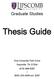 Graduate Studies. Thesis Guide. One University Park Drive Nashville, TN 37204 (615) 966-6287. (800) 333-4358 ext. 6287