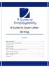 A Guide to Cover Letter Writing