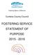 FOSTERING SERVICE STATEMENT OF PURPOSE 2015-2016