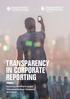TRANSPARENCY INTERNATIONAL. transparency in corporate reporting. Assessing the World s Largest Telecommunications Companies 2015 Report