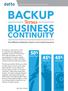 Executive Brief: Backup vs. Business Continuity BACKUP. Versus BUSINESS CONTINUITY. The Difference Between Uptime and Costly Downtime 50%