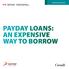 PAYDAY LOANS: AN EXPENSIVE WAY TO BORROW MORTGAGES AND LOANS