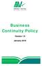 Business Continuity Policy. Version 1.0