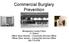 Commercial Burglary Prevention