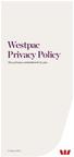 Westpac Privacy Policy. Our privacy commitment to you