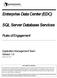 Enterprise Data Center (EDC) SQL Server Database Services