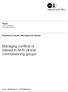 Managing conflicts of interest in NHS clinical commissioning groups