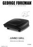 JUMBO GRILL. Instructions & Warranty GR18890AU GR18890AU_IB1_190712