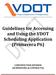 Guidelines for Accessing and Using the VDOT Scheduling Application (Primavera P6)