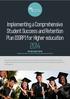 Implementing a Comprehensive Student Success and Retention Plan [SSRP] for Higher education