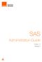 SAS. Administration Guide. Version 1.6 09/aug/12