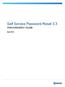 Self Service Password Reset 3.3 Administration Guide. April 2016
