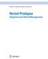Rectal Prolapse Diagnosis and Clinical Management